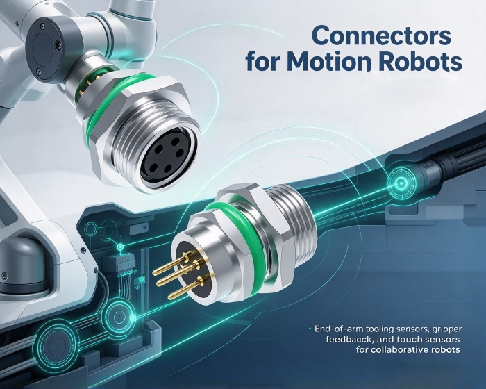 Connectoren voor bewegingsrobots selecteren: 3 cruciale overwegingen